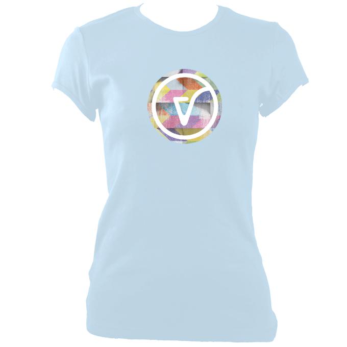 update alt-text with template Vishtèn Ladies Fitted T-shirt - T-shirt - Light Blue - Mudchutney