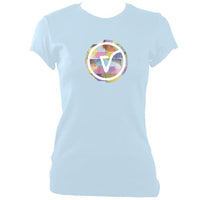 update alt-text with template Vishtèn Ladies Fitted T-shirt - T-shirt - Light Blue - Mudchutney