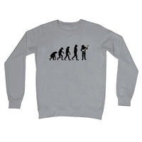 Evolution of Banjo Players Crew Neck Sweatshirt