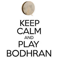 Keep Calm & Play Bodhran Sticker