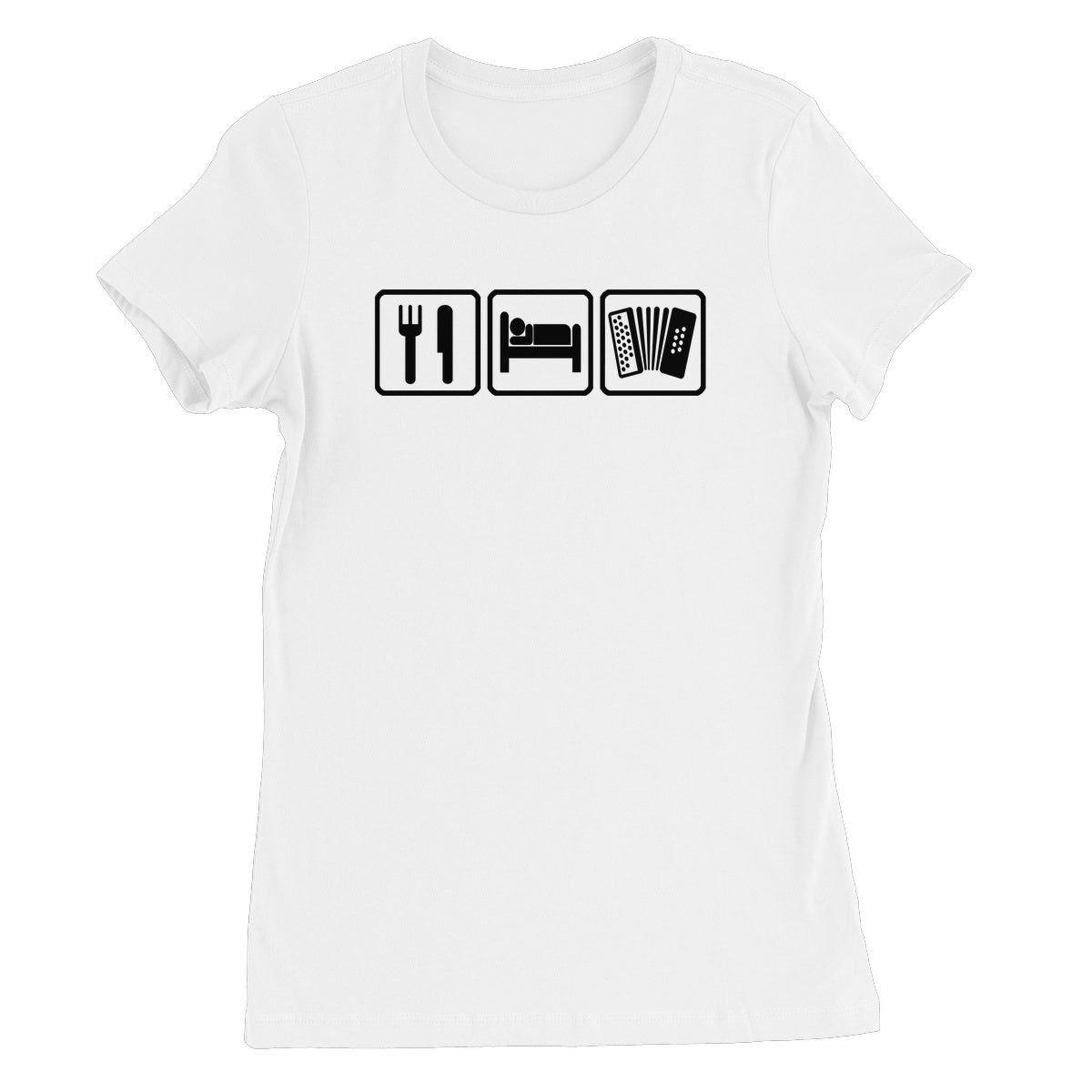 Eat Sleep & Play Melodeon Women's T-Shirt