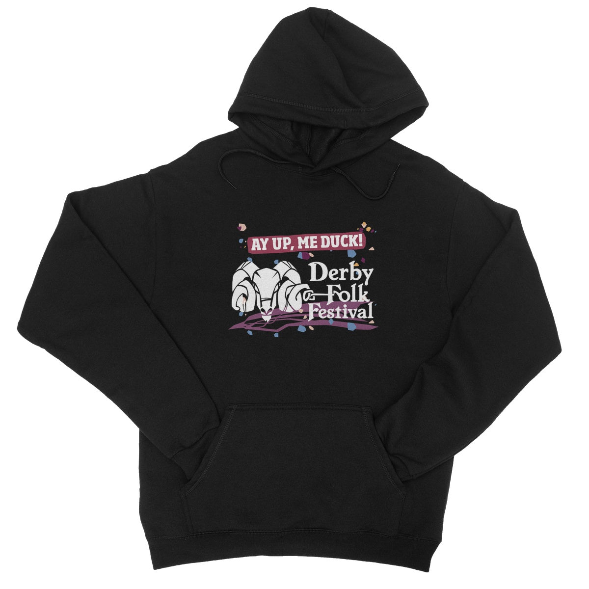 Derby Folk Festival Ay Up Me Duck Hoodie