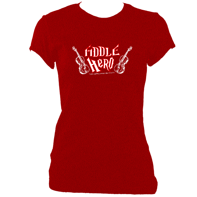 Fiddle Hero Women's Fitted T-shirt