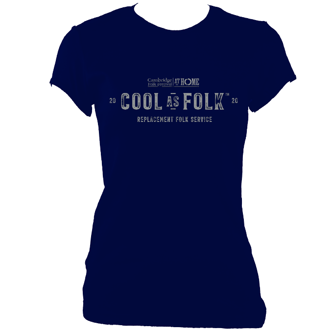 Cambridge Folk Festival Cool as Folk Fitted T-shirt