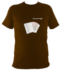 Manfrini Piano Accordion T-Shirt - T-shirt - Dark Chocolate - Mudchutney
