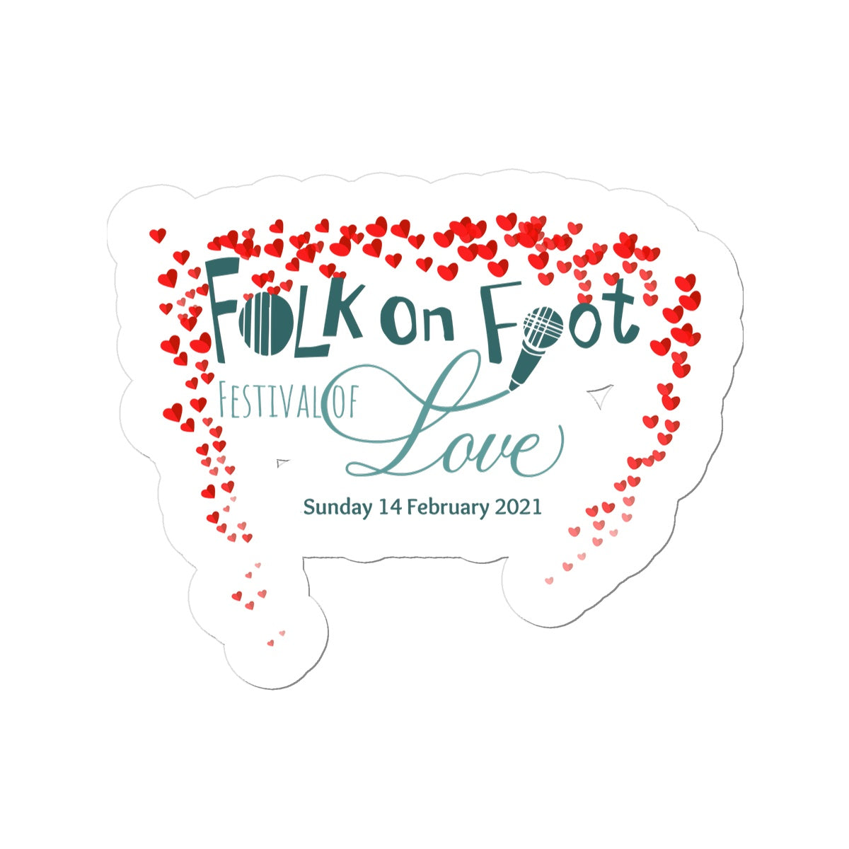 Folk on Foot 4 - Feb 21 Sticker