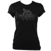 The Demon Barbers XL Ladies Fitted T-shirt