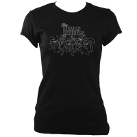 The Demon Barbers XL Ladies Fitted T-shirt