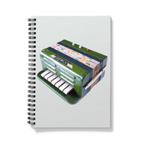 Green Toy Accordion Notebook