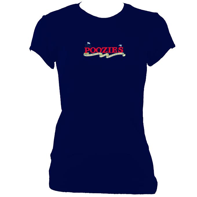 update alt-text with template The Poozies Ladies Fitted T-shirt - T-shirt - Navy - Mudchutney