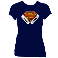 Melodeon Superhero Ladies Fitted T-shirt