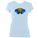Concertina Superman Women's Fitted T-shirt