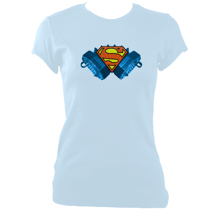 Concertina Superman Women's Fitted T-shirt