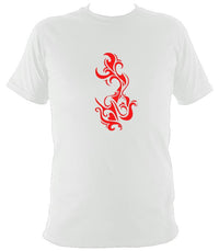 Tribal Flame T-shirt - T-shirt - White - Mudchutney