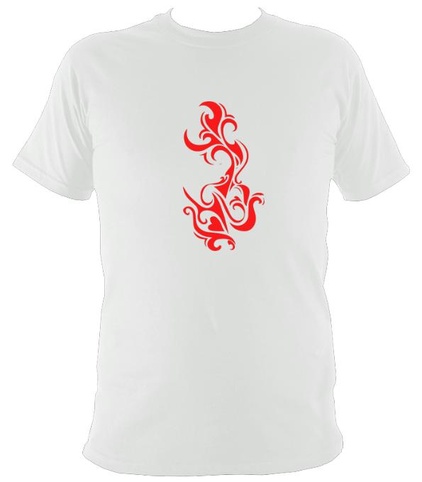 Tribal Flame T-shirt - T-shirt - White - Mudchutney