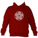 Celtic Five Spiral Pentagon Design Hoodie-Hoodie-Red hot chilli-Mudchutney