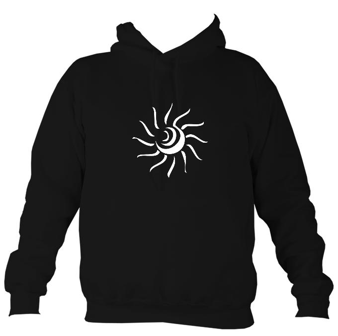 Tribal Sun Hoodie-Hoodie-Jet black-Mudchutney