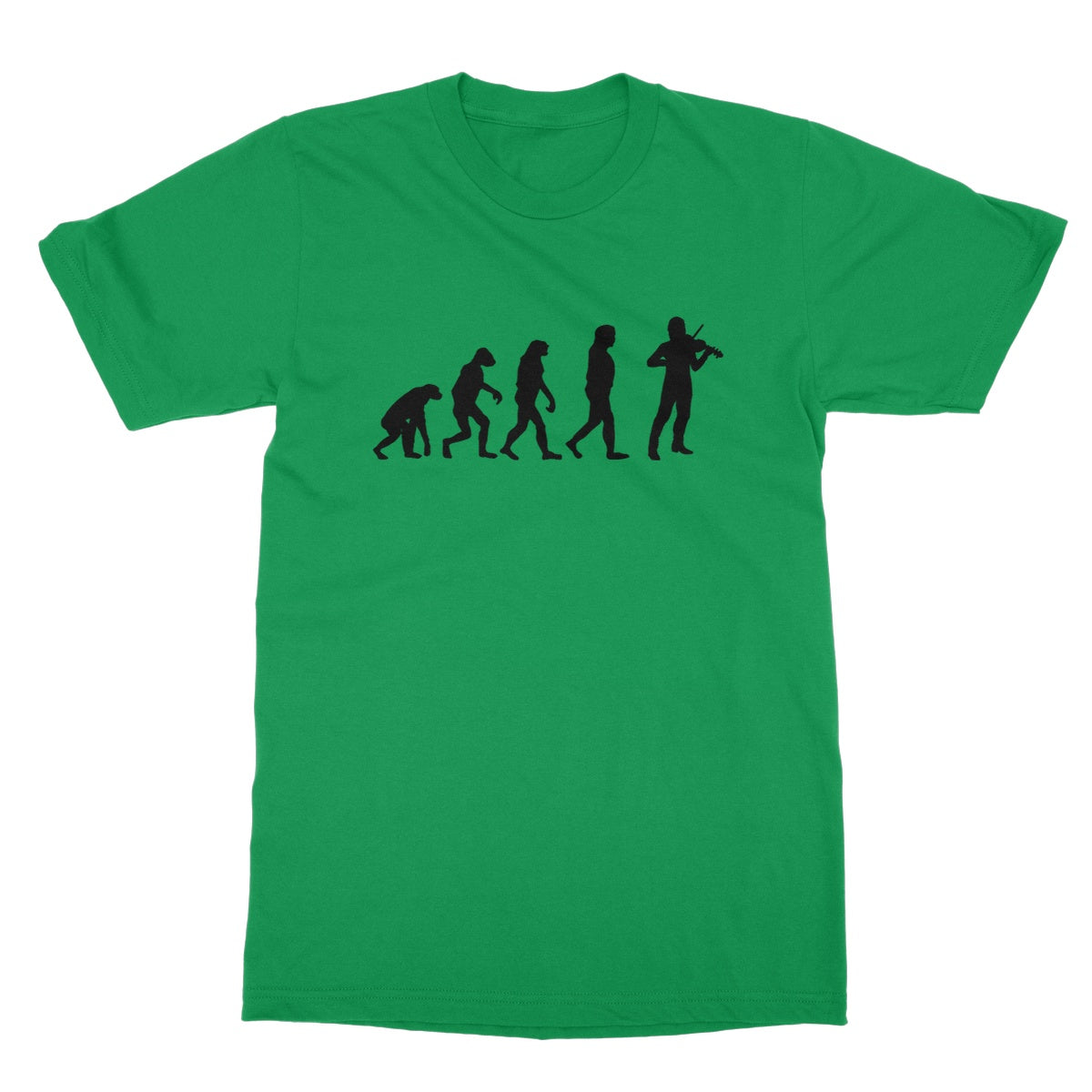 Evolution of Fiddle Players Softstyle T-Shirt