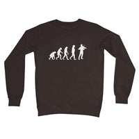 Evolution of Fiddle Players Crew Neck Sweatshirt