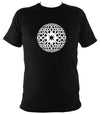 Modern Celtic Globe Illusion T-shirt - T-shirt - Black - Mudchutney