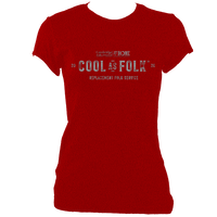 Cambridge Folk Festival Cool as Folk Fitted T-shirt