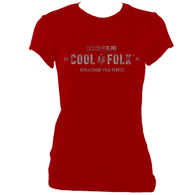 Cambridge Folk Festival Cool as Folk Fitted T-shirt