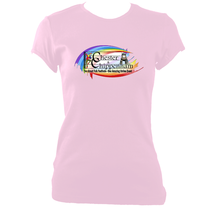 Chester & Chippenham Folk Festival Ladies FItted T-shirt