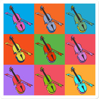 Warhol Style Fiddles Sticker