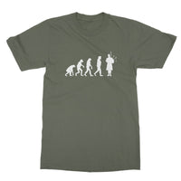 Evolution of Bagpipe players Softstyle T-Shirt