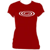 update alt-text with template Spiral Ladies Fitted T-shirt - T-shirt - Antique Cherry Red - Mudchutney