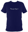 Irish Gaelic "Take it easy" T-shirt - T-shirt - Navy - Mudchutney