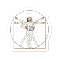 Da Vinci Vitruvian Man Melodeon Sticker