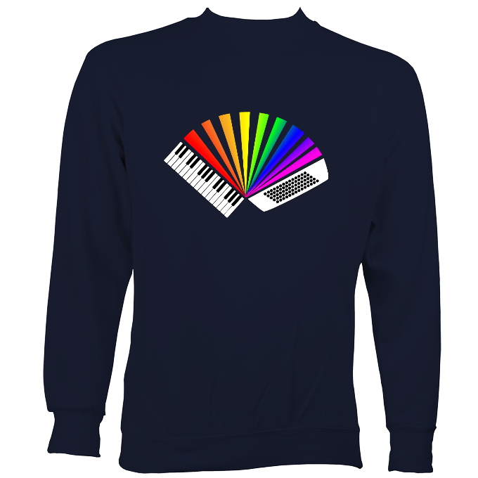 Rainbow Piano Accordion Sweatshirt