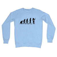 Evolution of Banjo Players Crew Neck Sweatshirt