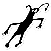 Caveman Alien Sticker