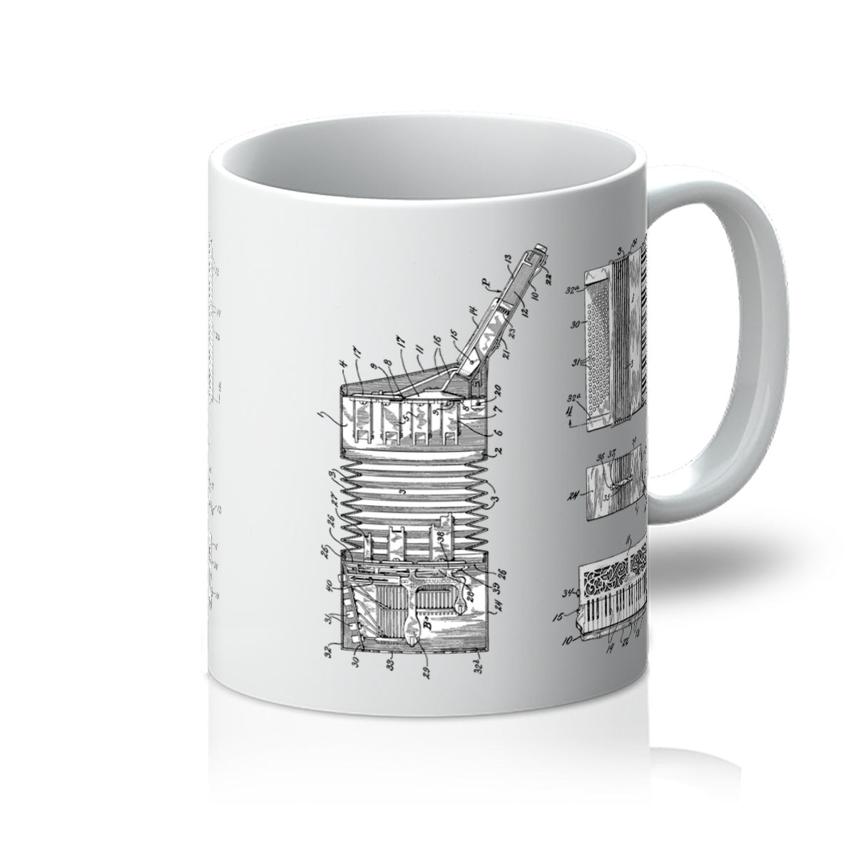 Accordion Patent Mug