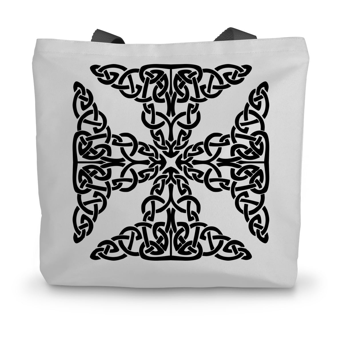 Complex Celtic Cross Canvas Tote Bag