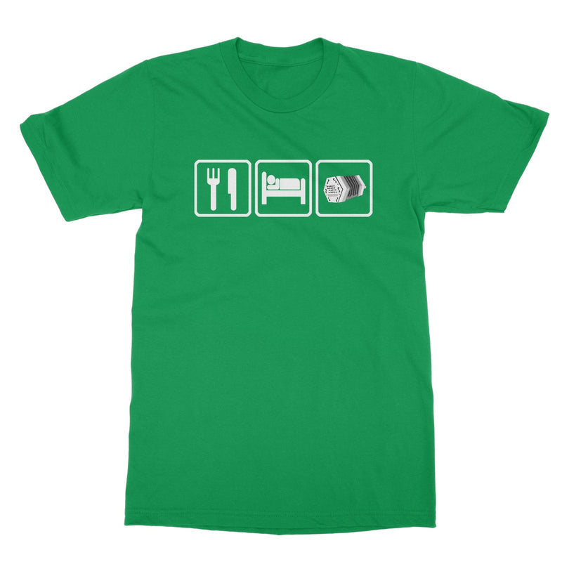 Eat Sleep & Play Concertina T-Shirt