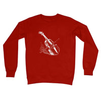 Fiddle and Bow Sketch Crew Neck Sweatshirt