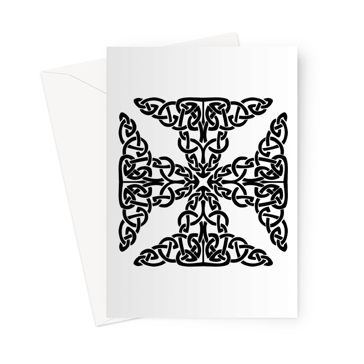 Complex Celtic Cross Greeting Card