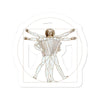 Da Vinci Vitruvian Man Accordion Sticker