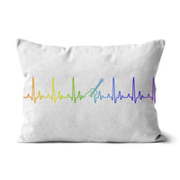 Rainbow Heartbeat Guitar Cushion