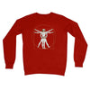 Da Vinci Vitruvian Man Concertina Crew Neck Sweatshirt