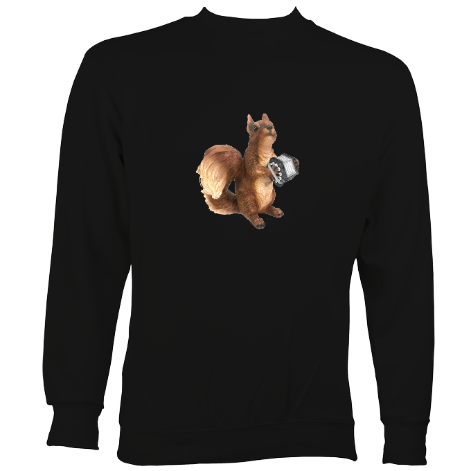 Squirrel playing Concertina Sweatshirt