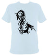 Tribal Dragon T-shirt - T-shirt - Light Blue - Mudchutney