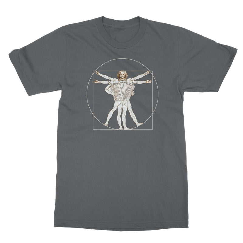 Da Vinci Vitruvian Man Accordion T-Shirt