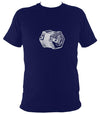 English Concertina T-shirt - T-shirt - Navy - Mudchutney