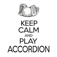 Keep Calm & Play Accordion Sticker