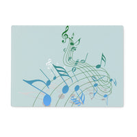 Abstract Music Score Glass Chopping Board
