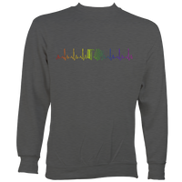 Heartbeat Rainbow Accordion Sweatshirt
